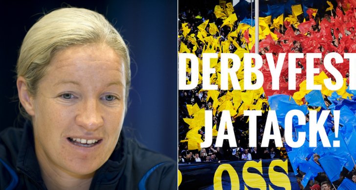 Derby, Victoria Sandell Svensson, Allsvenskan, Tele2 arena, Stockholm, Stockholmsderby, Fest, Djurgården IF, AIK